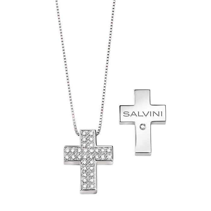 Salvini - Collierino brillanti croce