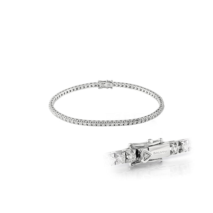 Salvini - Bracciale tennis bianco