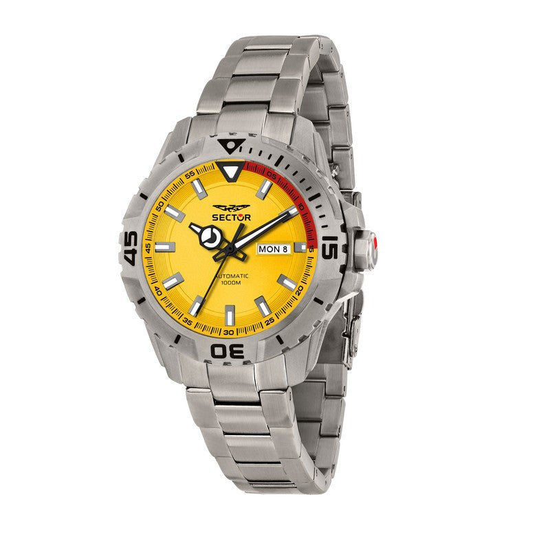 Sector - Legend 43mm Auto 3h Yellow Dial Ss Br