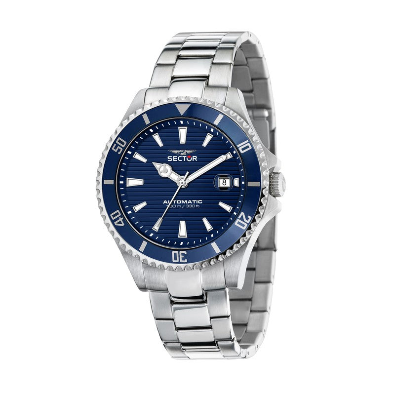 Sector - 230 43mm Auto 3h Blue Dial Br ss