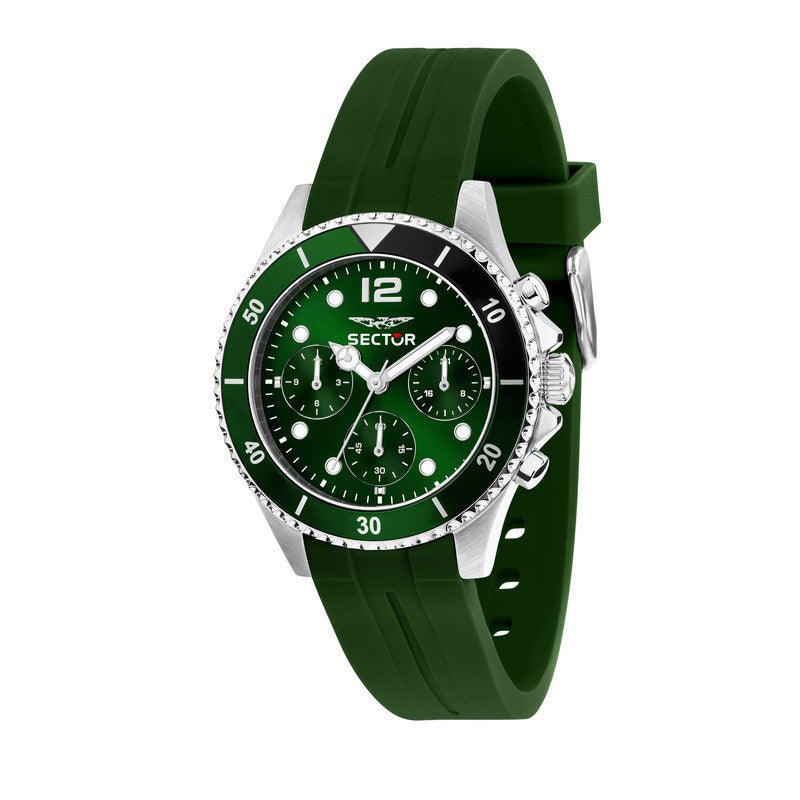 Sector - 230 39mm Mult Green Dial Green Sil st