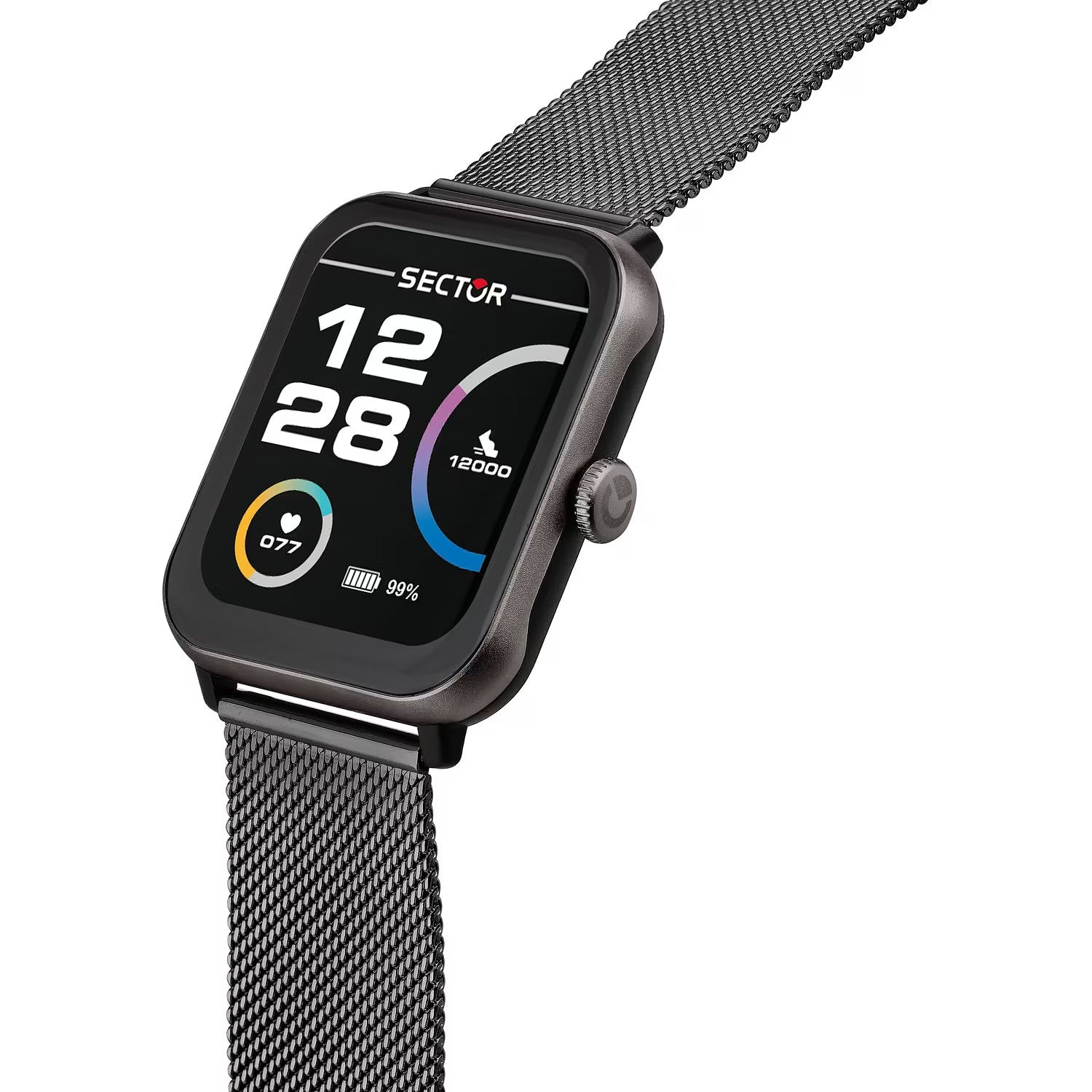 Sector - Smartwatch S-08 44x37 mm Black Milano