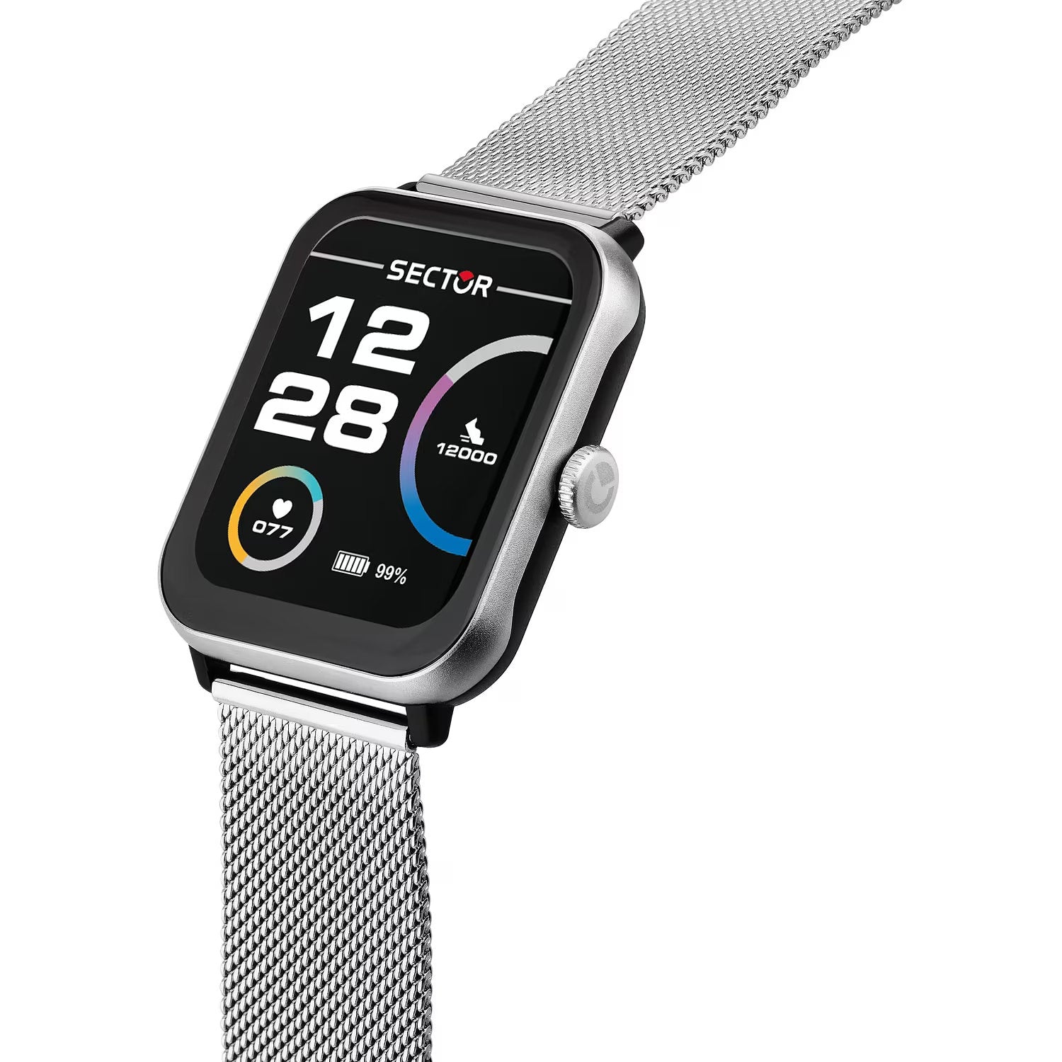 Sector - Smartwatch S-08 44x37mm Silver Milano