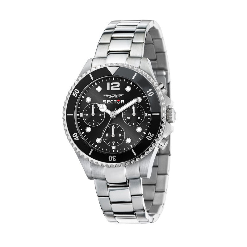 Sector - 230 39mm Mult Blk Dial Br ss