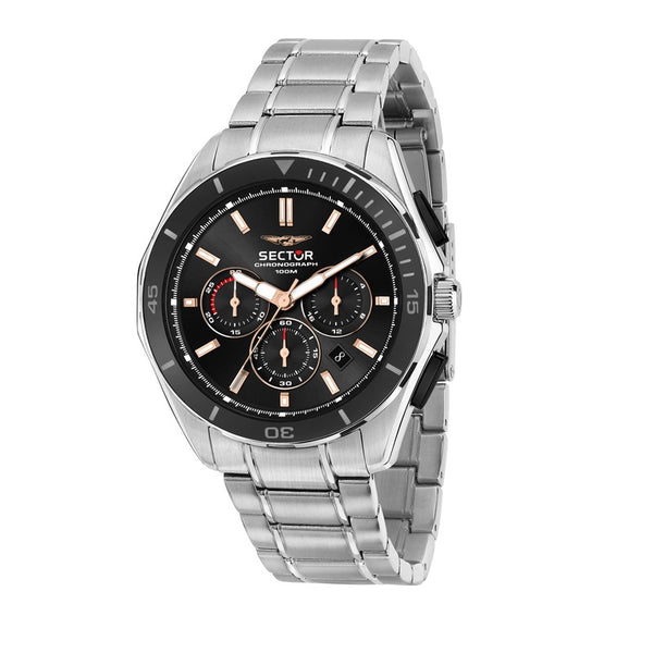 Sector - 790 42mm Chro Black Dial Br ss