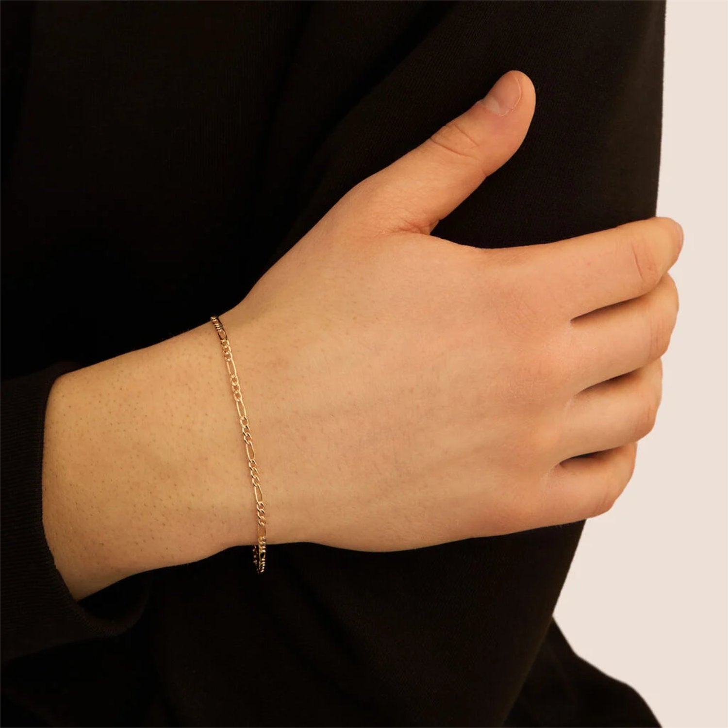 Stroili - Bracciale Catena Figaro L'homme Or Oro Giallo