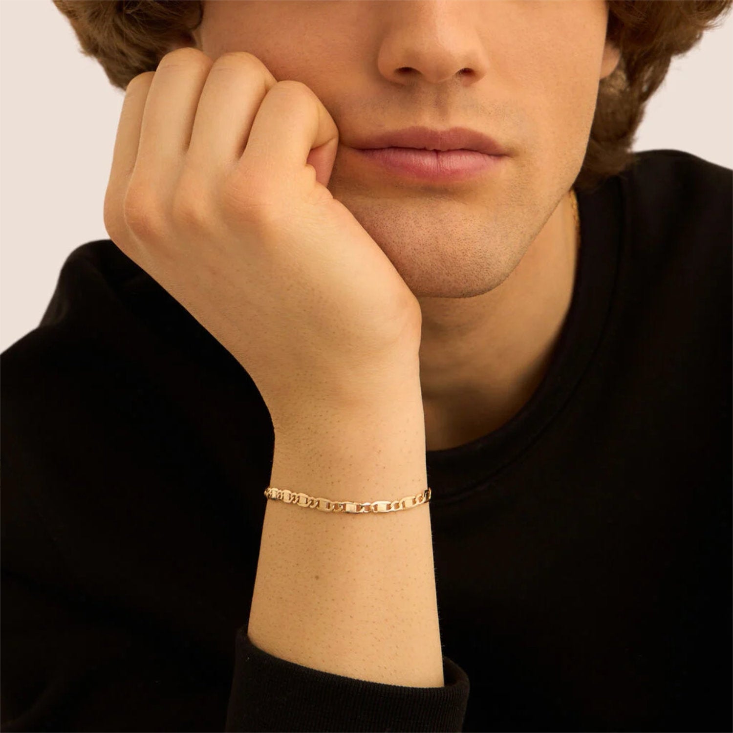 Stroili - Bracciale Catena Plaquette L'homme Or Oro Giallo